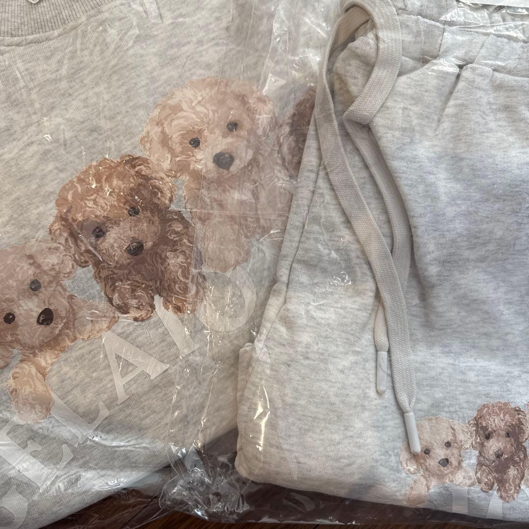 新品未使用♡ジェラートピケ　トイプードル裏毛プルオーバー　ショートパンツ　セット