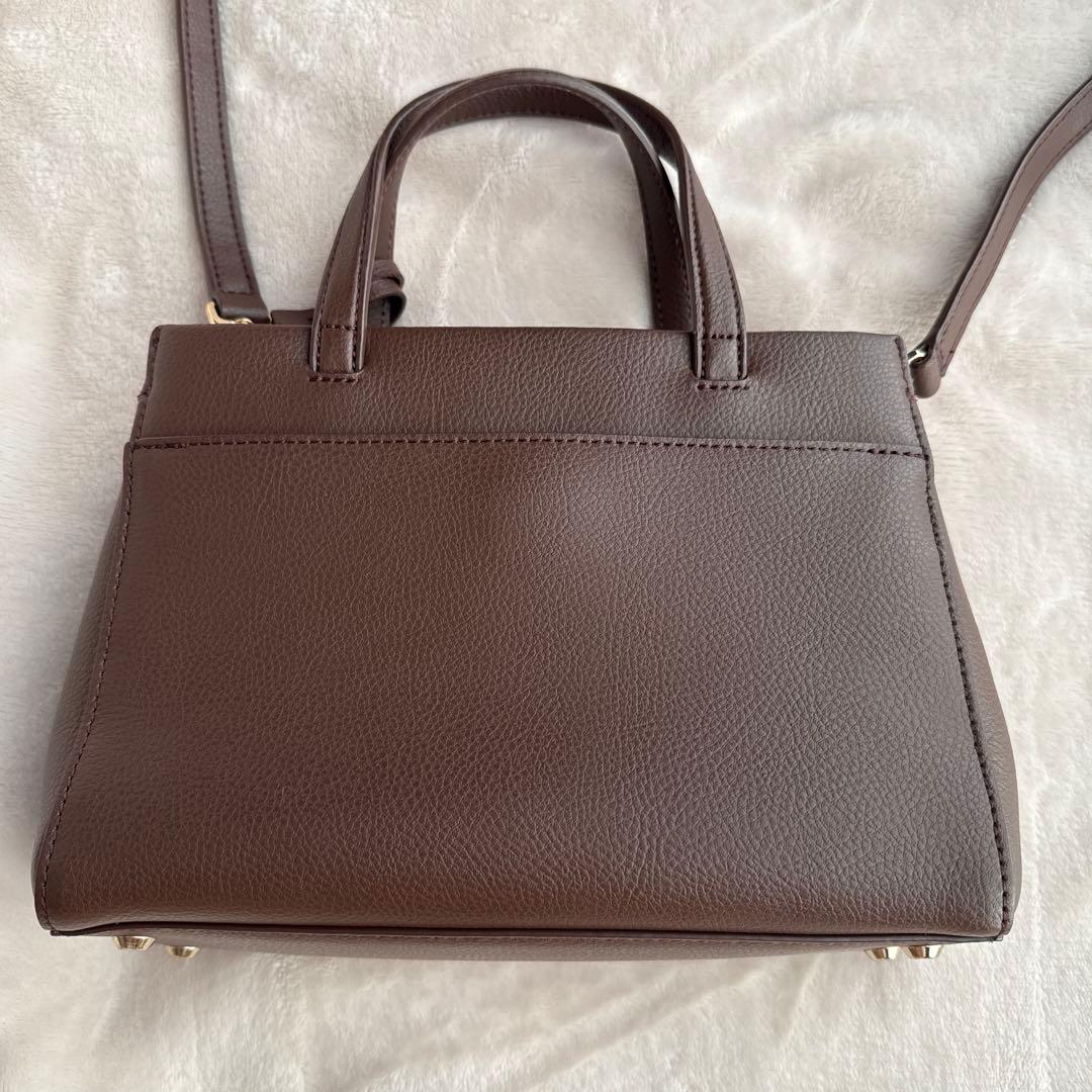 agnès b. ダークブラウン ハンドバッグ