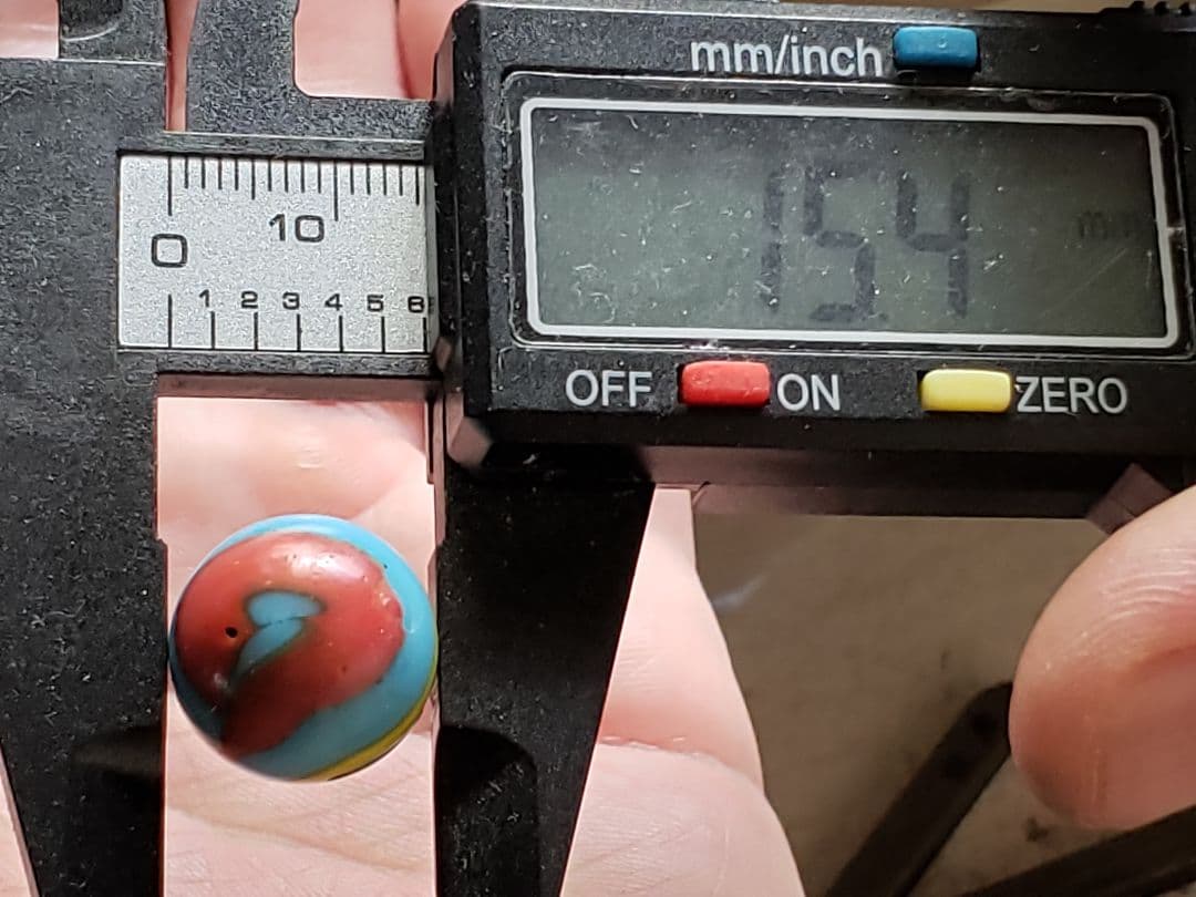 ヴィンテージ　ビー玉　スーパーマンマーブル　Peltier