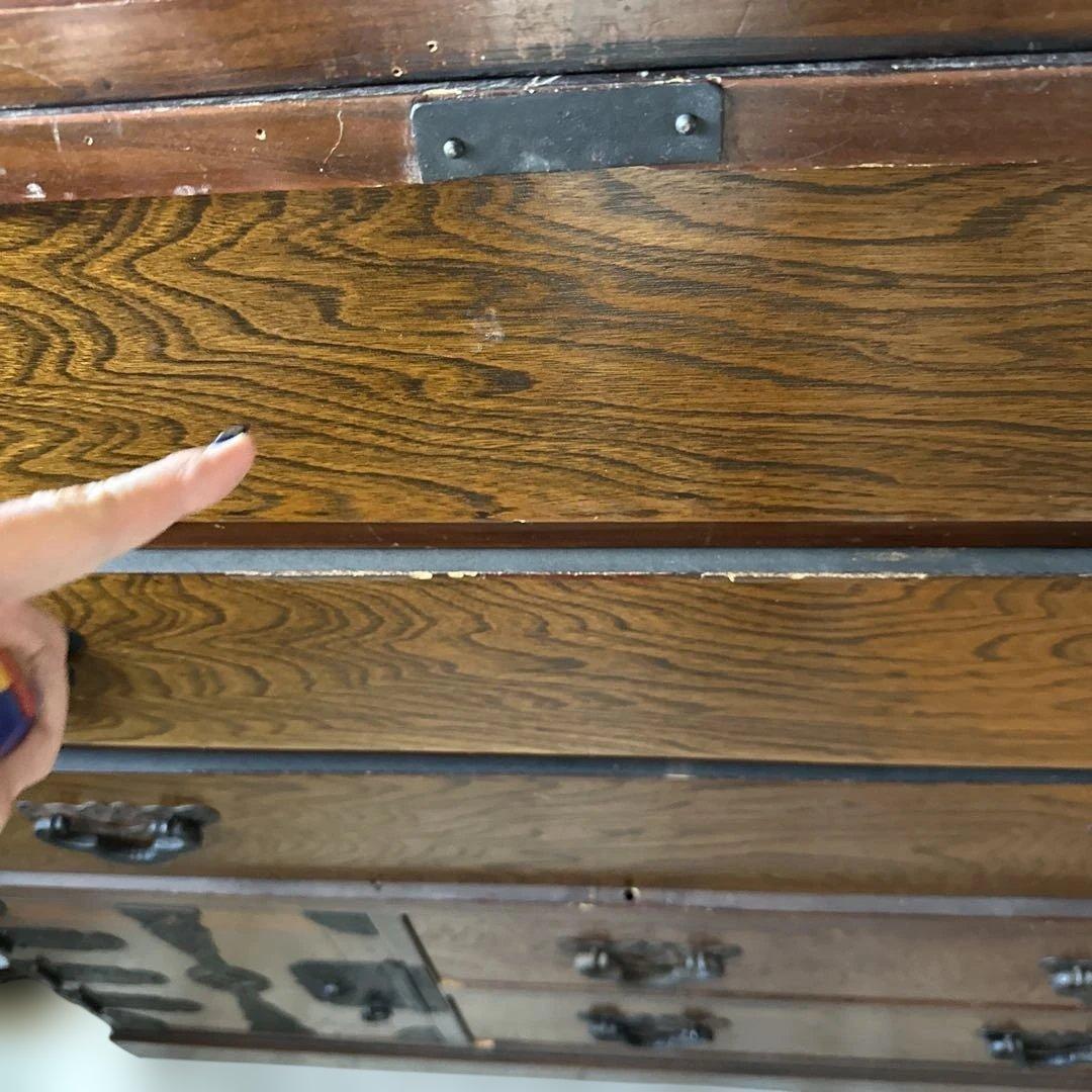 瞬間的衝撃お値下げ❣️ヴィンテージ　大型　木製階段箪笥 引き出し複数