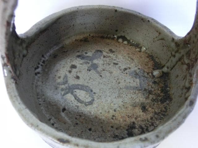 鉢■古唐津手付き鉢 古い絵唐津 花生け 菓子器 菓子鉢 古美術 時代物 骨董品■