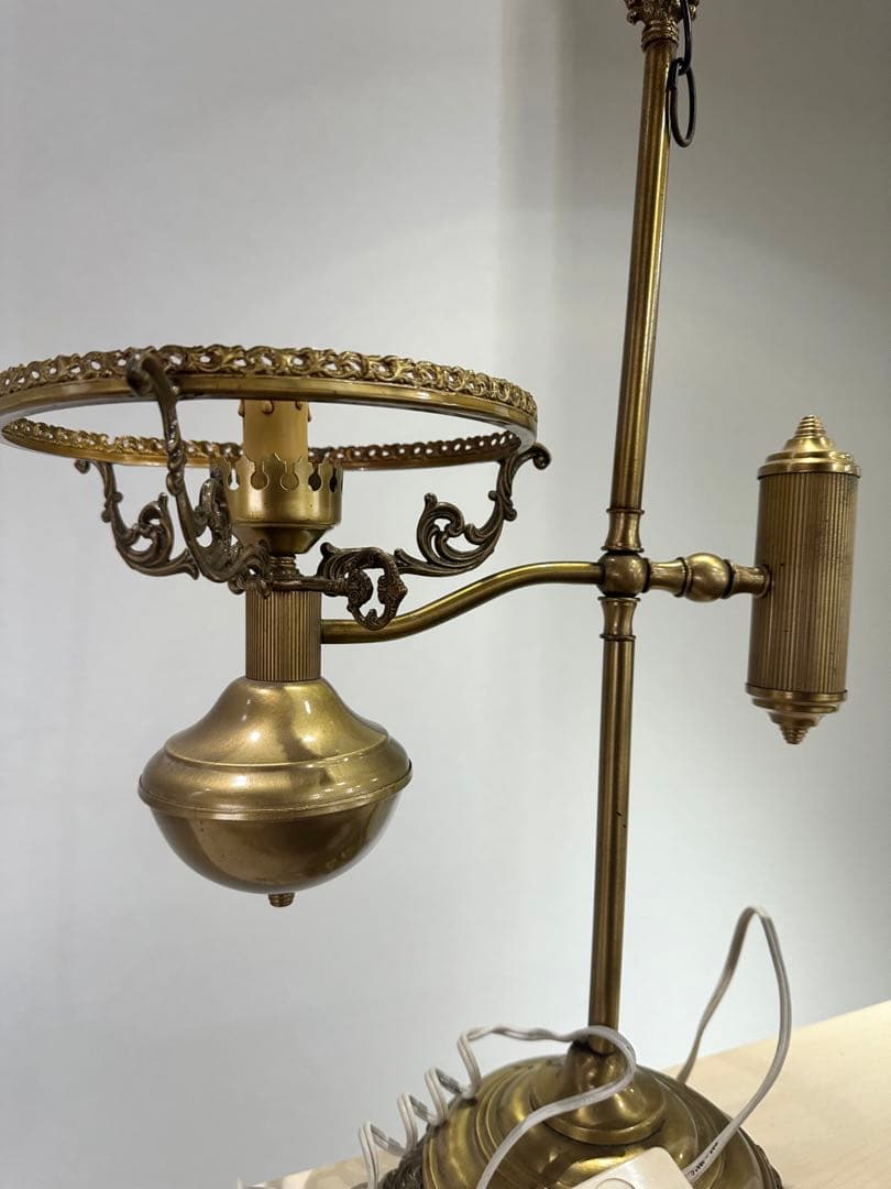 アンティーク　ランプ　真鍮風　卓上