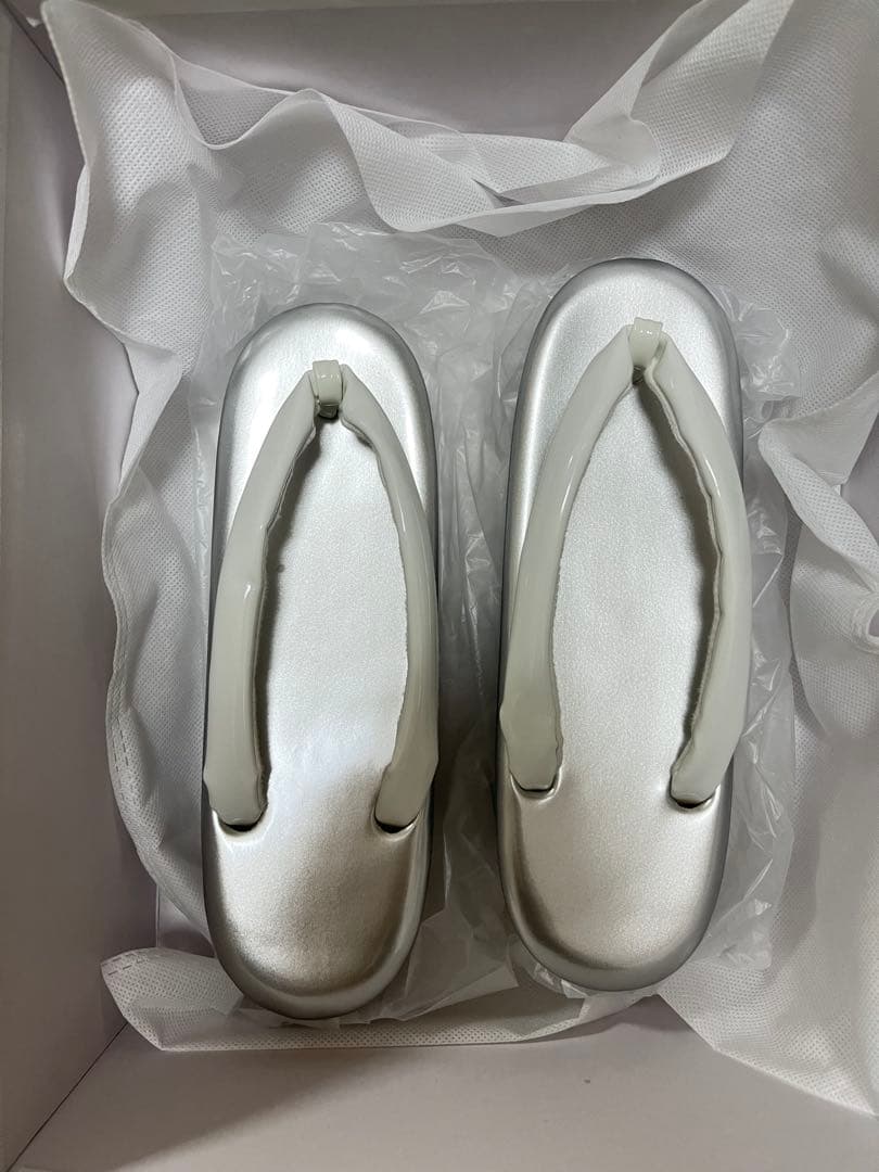 シルバー 和装用バッグ 草履セット 振り袖