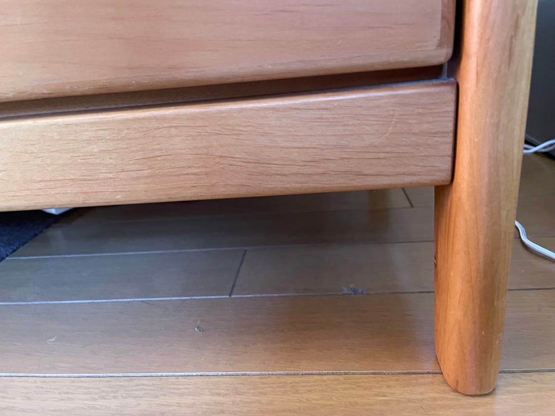 木製キャビネット 3引き出し ナチュラル