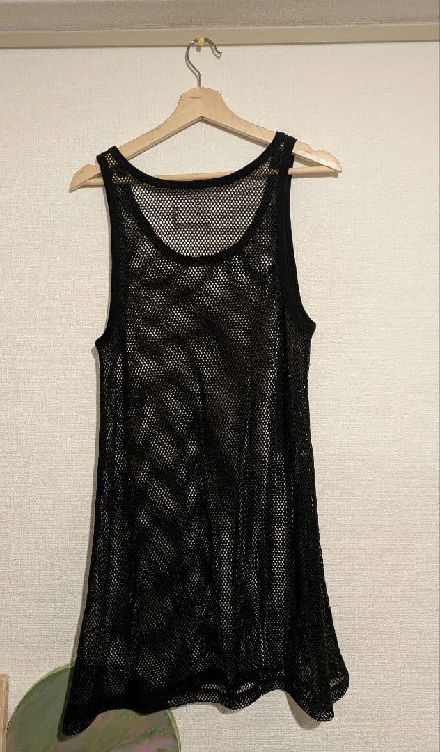 メッシュ ブラック タンクトップ 0658