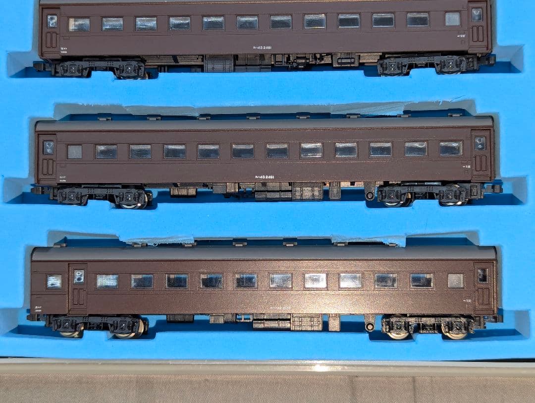 KATO　旧客車 茶色 ８両セット　２両室内灯点灯　ケース付き