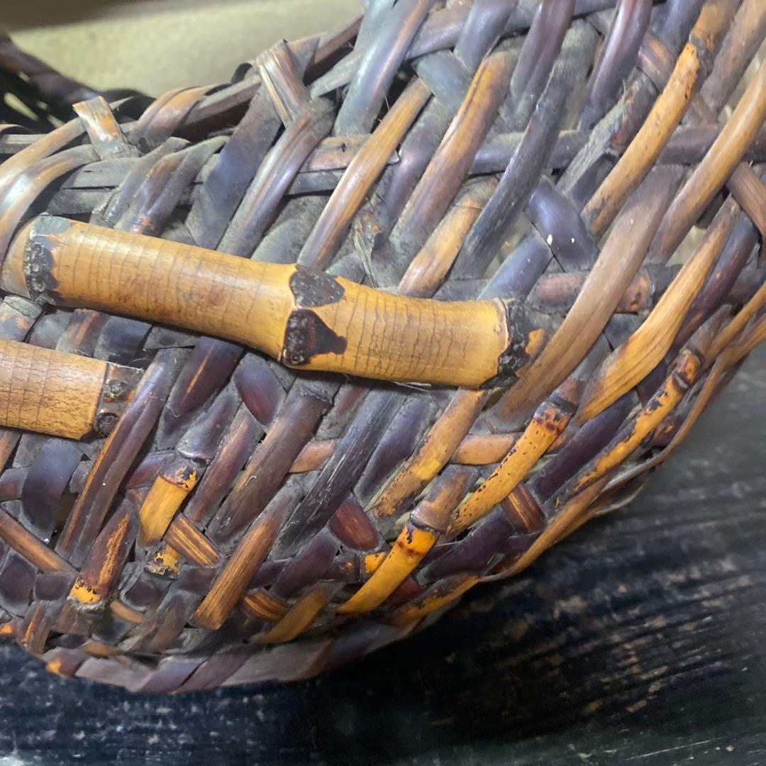 竹製 丸型花生　 中型