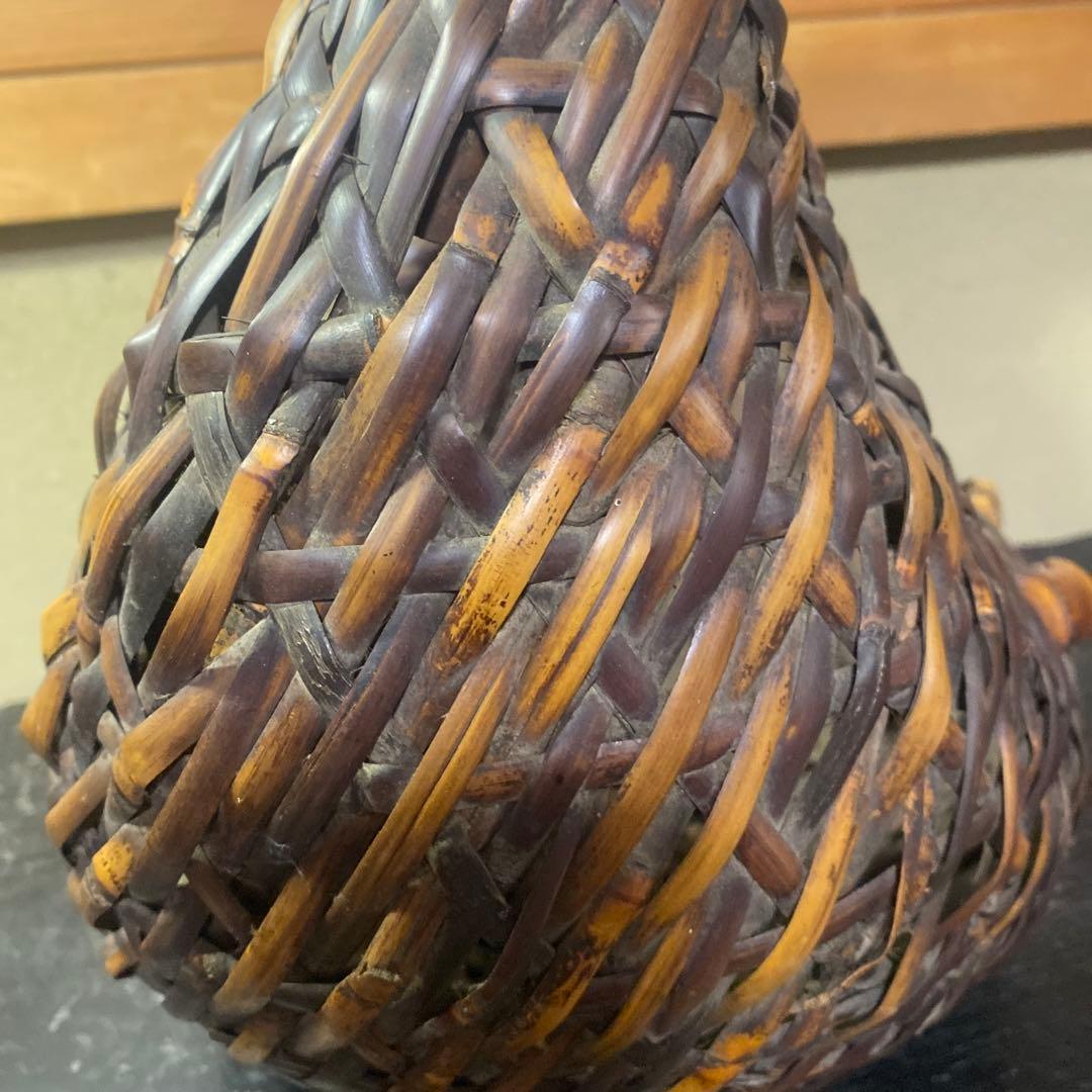 竹製 丸型花生　 中型