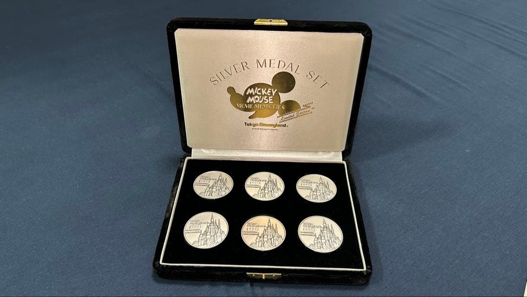純銀製メダルセット　ミッキーマウス　ムービーメモリーズ