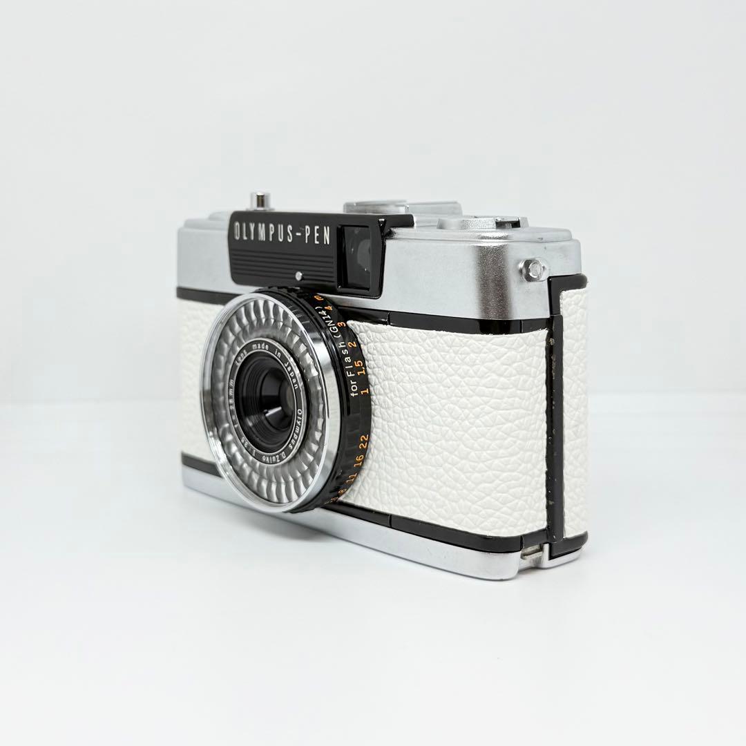 完動品★OLYMPUS PEN EE-3 ホワイト フィルムカメラ 動作確認済み