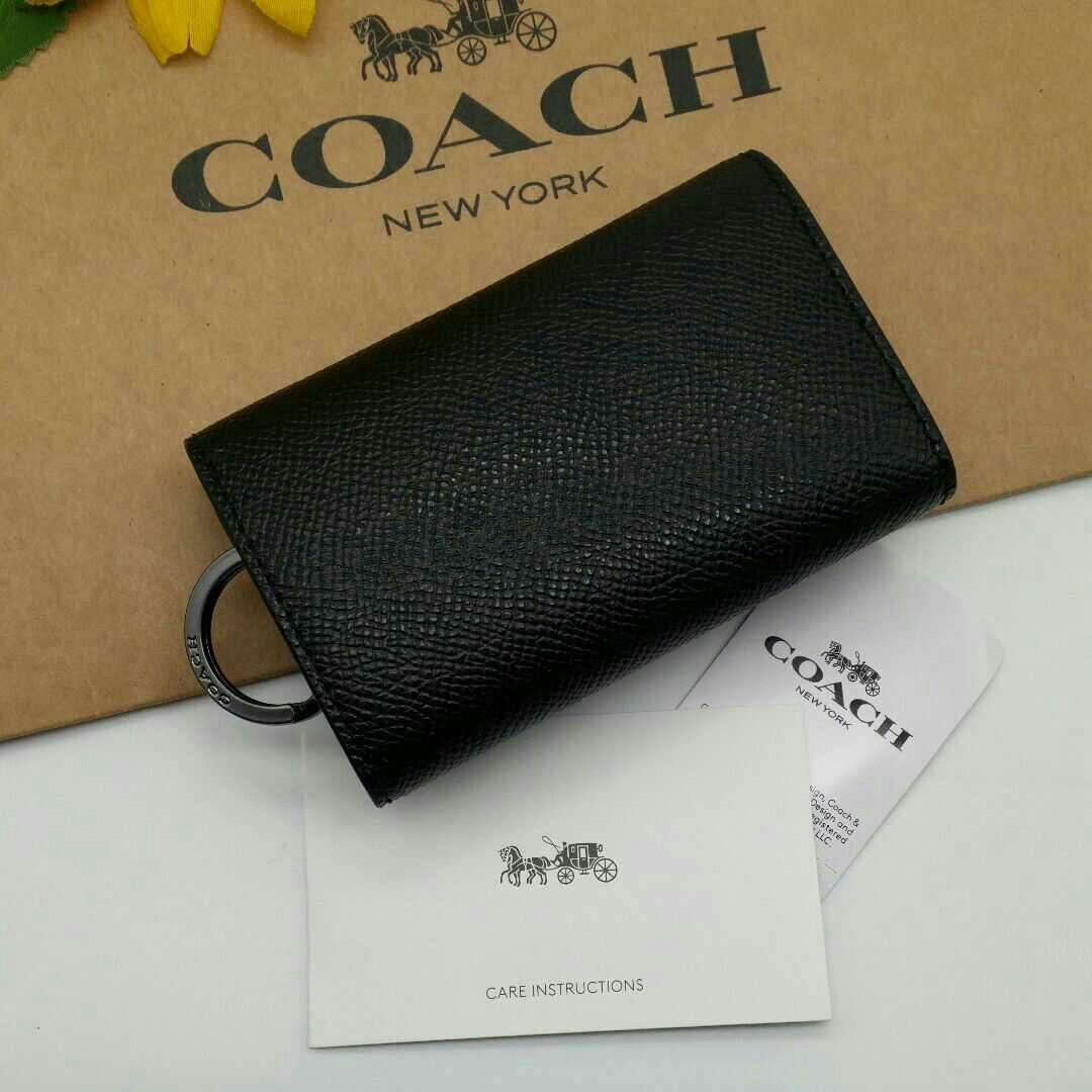 ☆新作★ COACH キーケース 新品 ブラック コーチ レザー メンズ