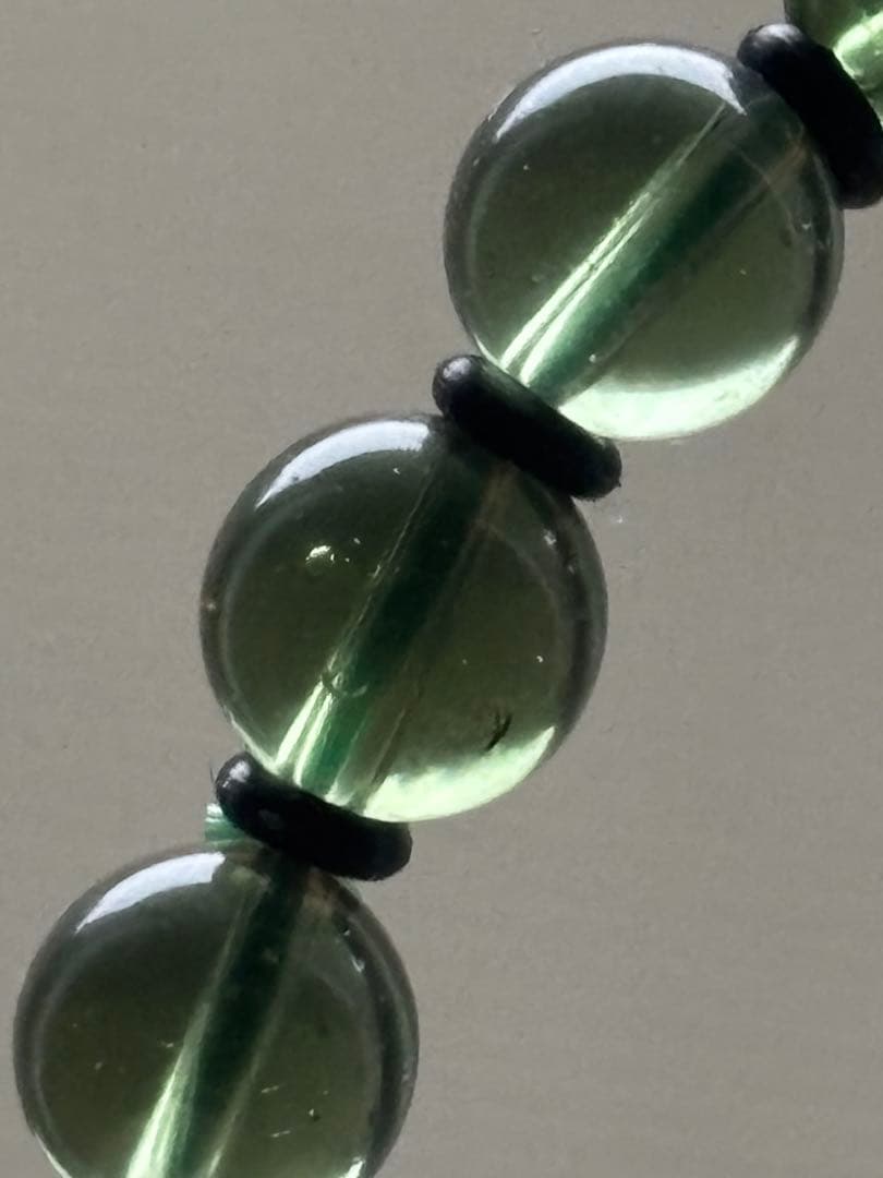 モルダバイト　ブレス　5.6ミリ　鑑別書付き　オールドストック