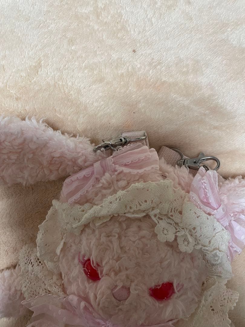 ベイビーザスターズシャインブライト　うさくみゃ　ポシェット　ピンク　ピコフラワー