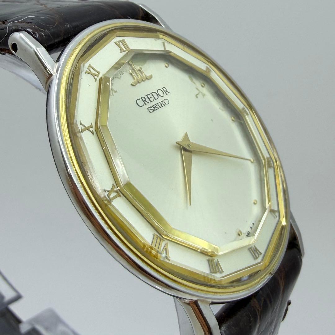 セイコー クレドール 18KT 2F70-0291 メンズ　クォーツ 不動品