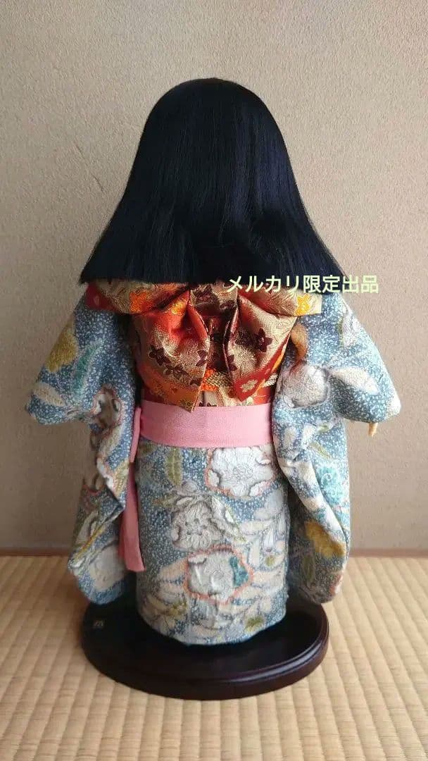 【美品】市松人形 辻が花 公司作 正絹 メルカリ限定出品★