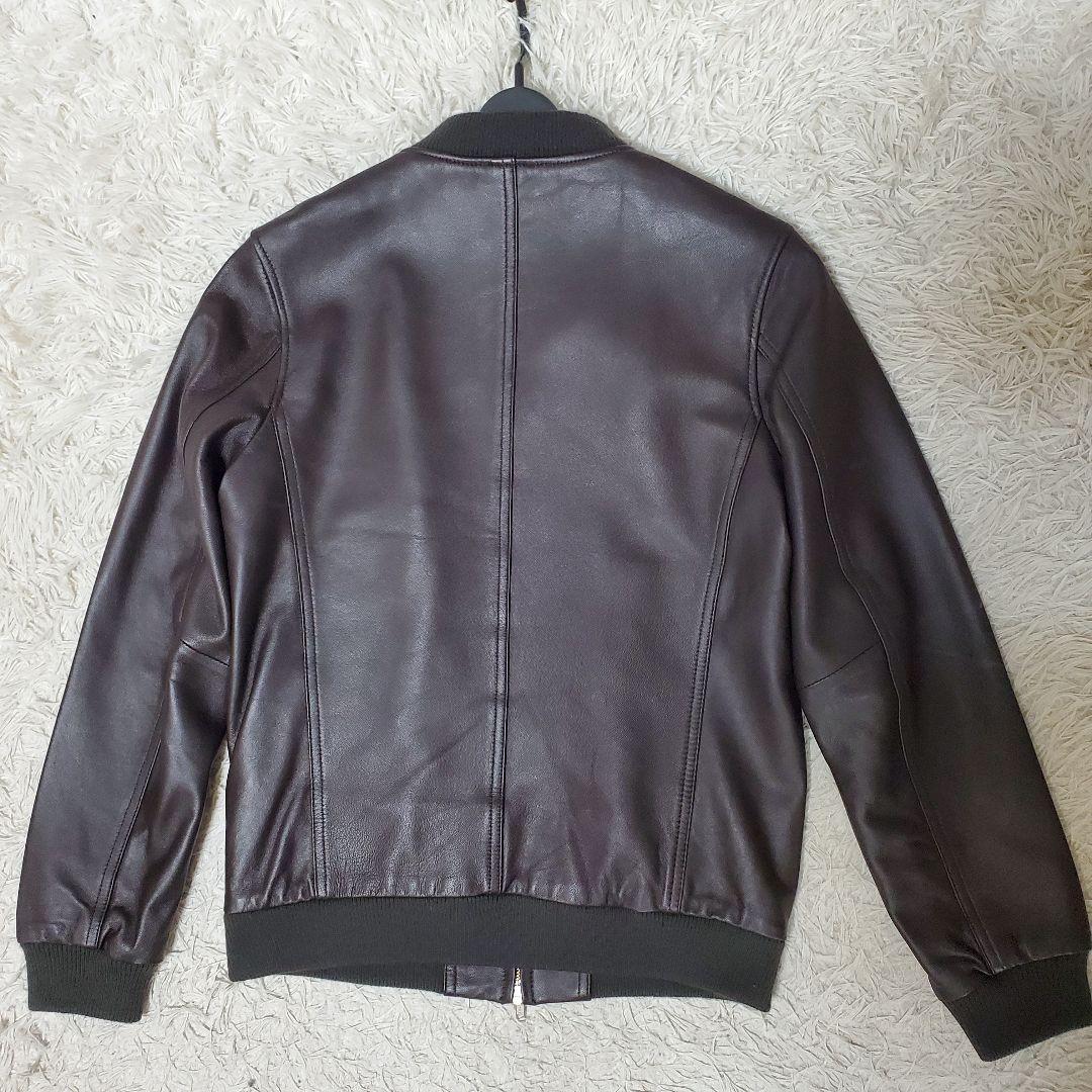 極美品 アーバンリサーチ シングルライダース MA-1 ダークブラウン 38