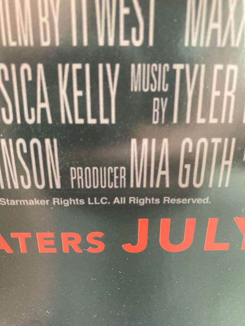 【レア】 【米国正規品】MaXXXine マキシーン オリジナルポスター#A24