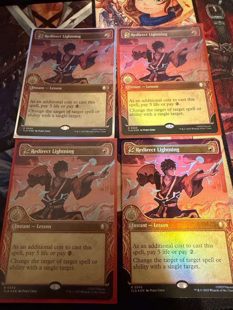 雷逸らし　英語ショーケースfoil 4枚