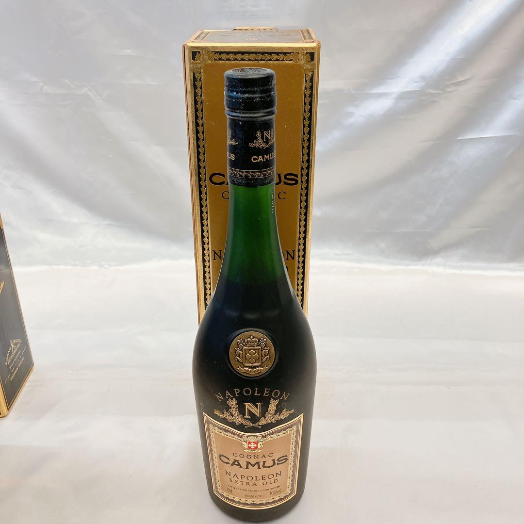 ジョニーウォーカー ブラックラベル12年2本 カミュ ナポレオン 箱付き 未開封