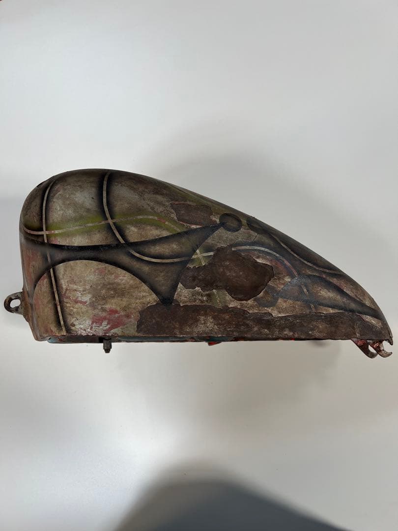 【70’sオールドペイント②】当時モノ　スポタン　ハーレー　タンク　バイク