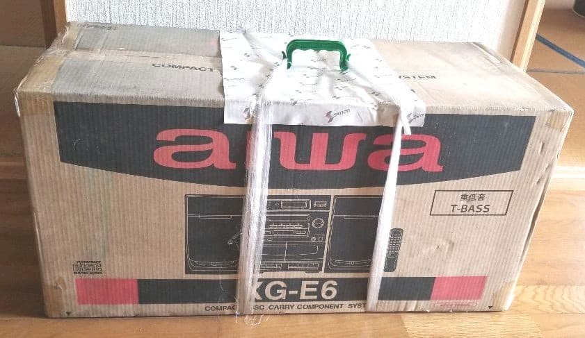 aiwa CD&カセットデッキ(未使用品) & 石原裕次郎 カセットテープ