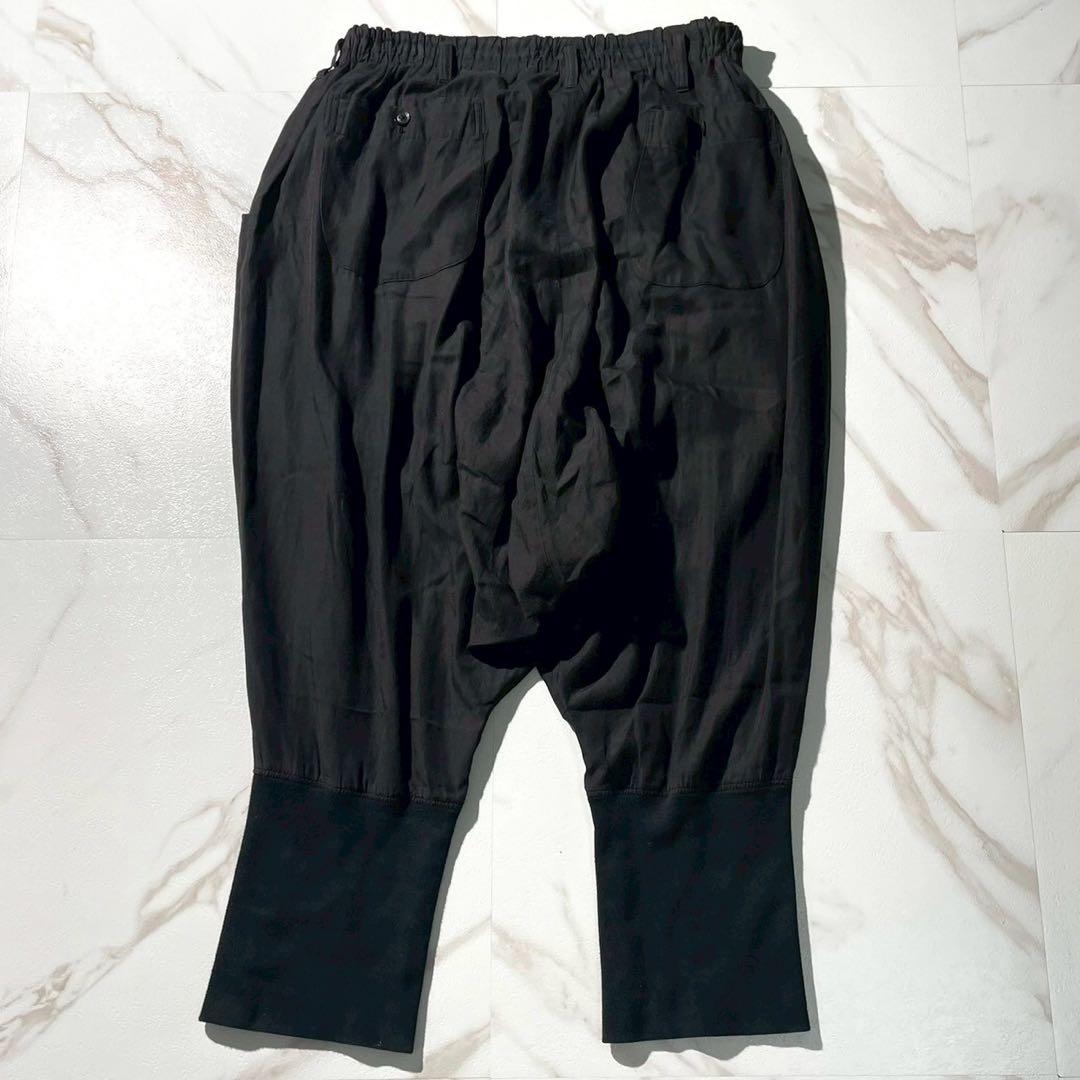 極美品 19SS⭐️ヨウジヤマモトプールオム サルエルパンツ ウエストゴム 3