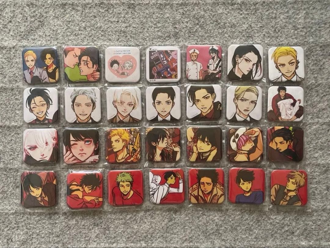 はらだ先生 ハッピークソライフ展 缶バッジ コンプリート