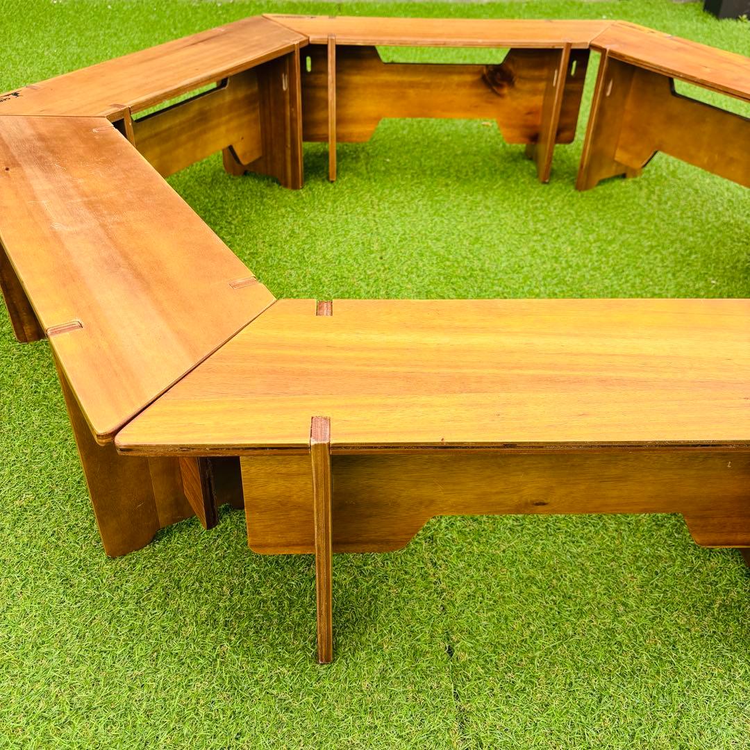 キャプテンスタッグ　クラシック　ヘキサテーブル　グリル　アウトドア　テーブル