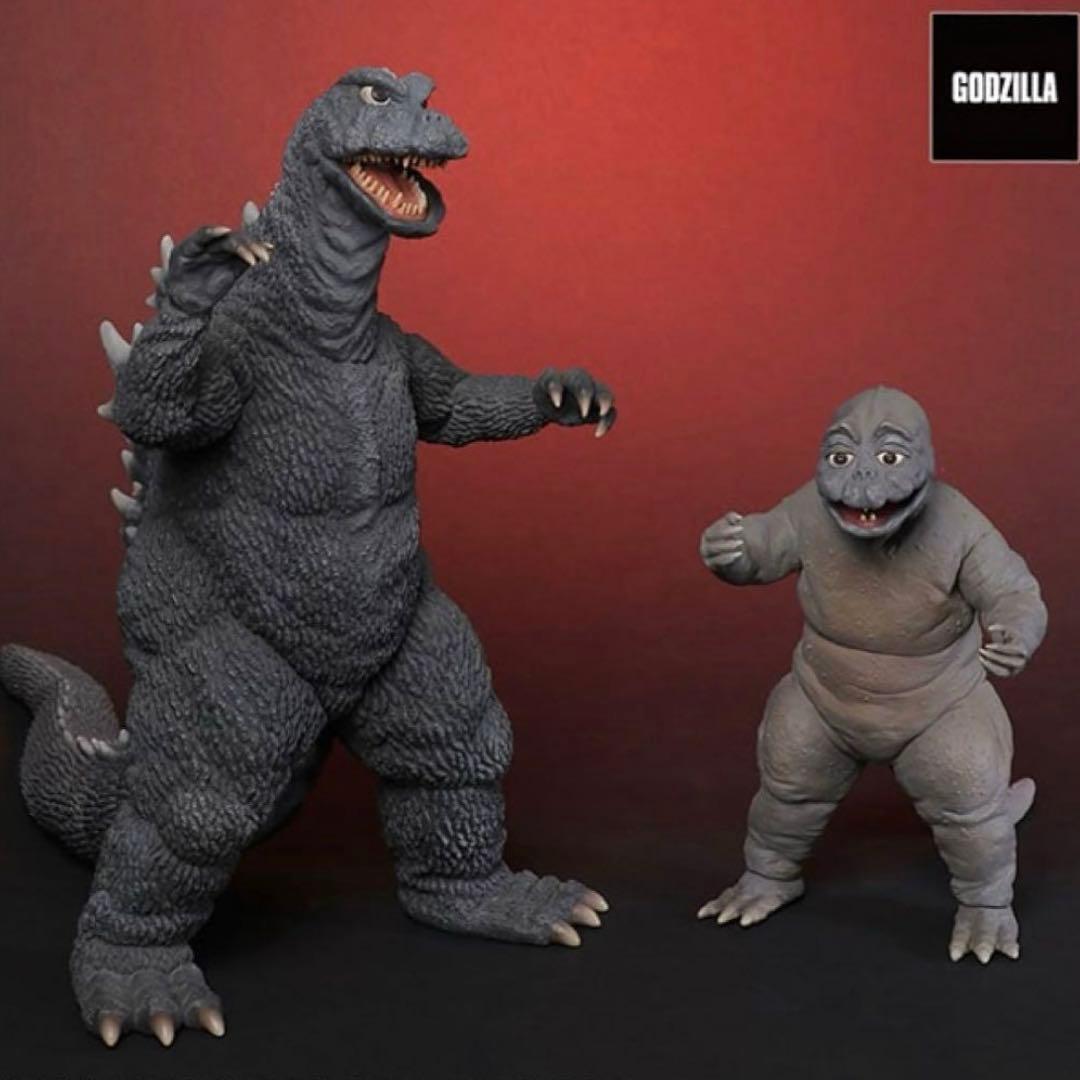東宝30cm ゴジラ1968 &ミニラ怪獣総進撃55thアニバーサリーセット