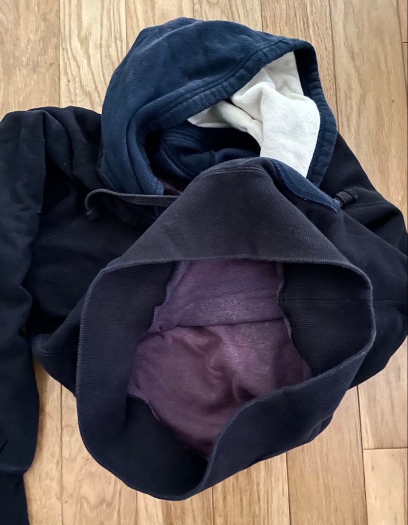 トップス THREE FACE DOUBLE FACE AFTER HOODIE