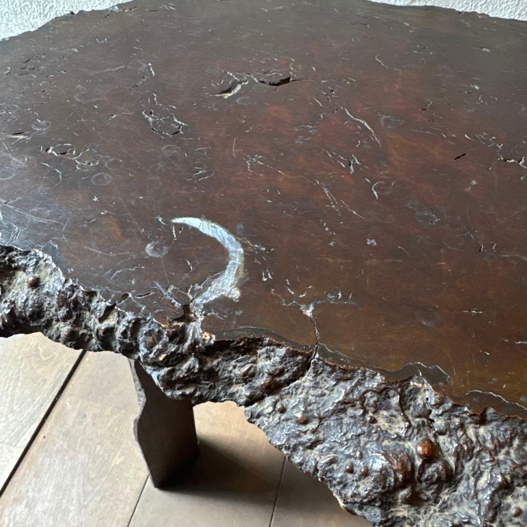 瘤木 一枚板 ローテーブル アンティーク