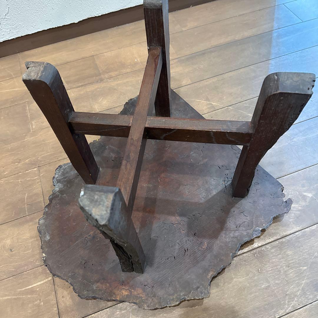 瘤木 一枚板 ローテーブル アンティーク