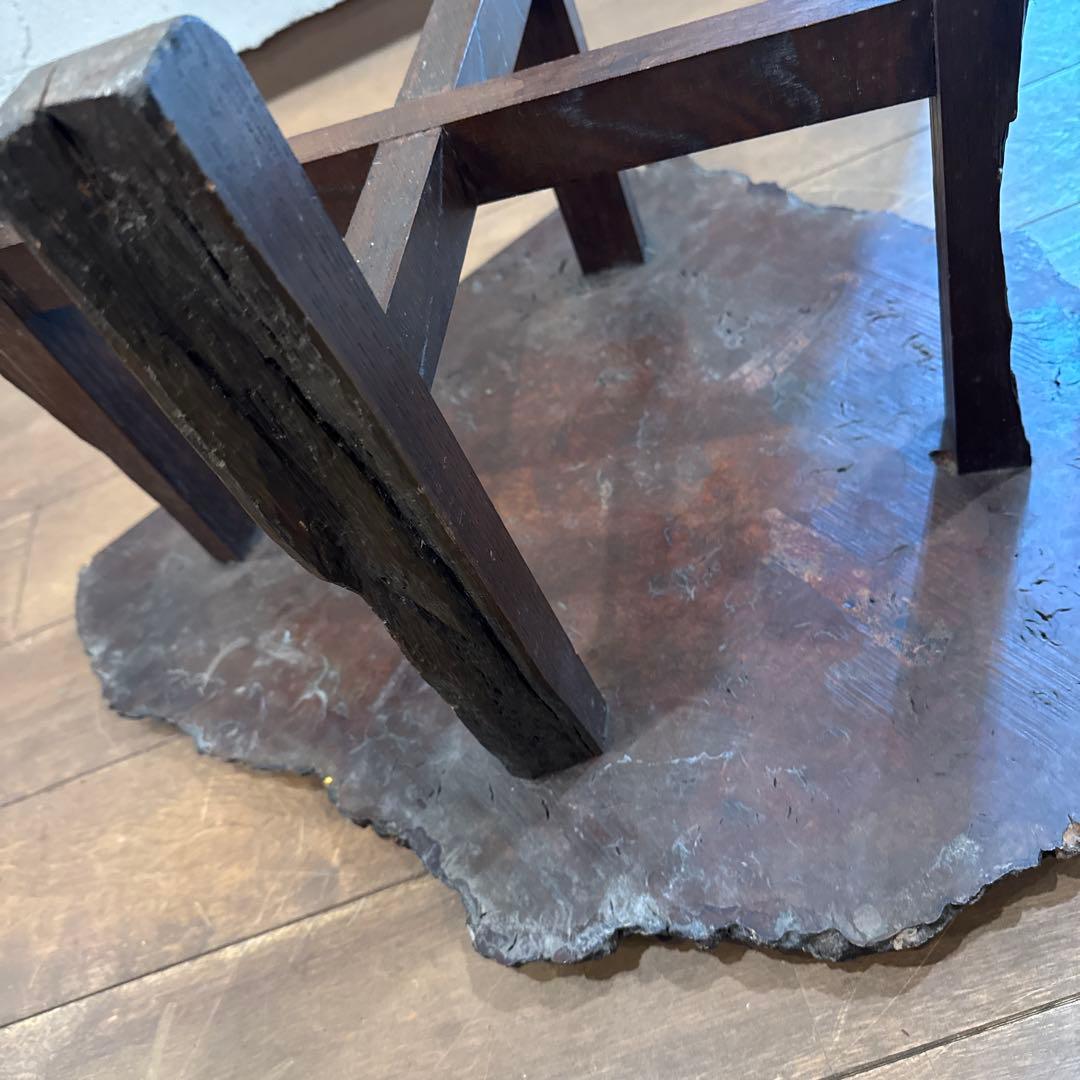 瘤木 一枚板 ローテーブル アンティーク