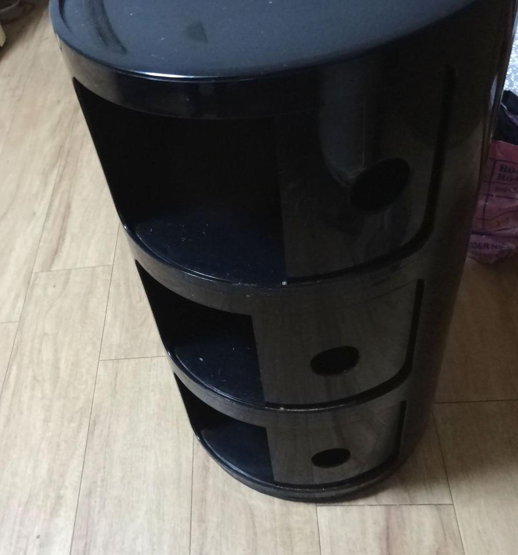 正規品　kartell カルテル　コンポニビリ　３段　黒　ブラック「