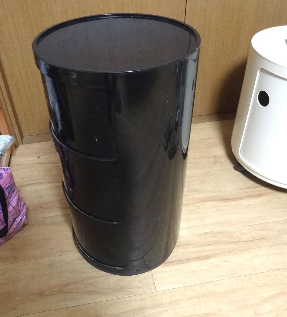 正規品　kartell カルテル　コンポニビリ　３段　黒　ブラック「
