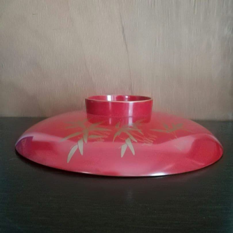 漆工芸　朱漆　金蒔絵　木盃⑥　江戸から明治時代　七組盃のひとつ