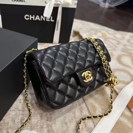 CHANEL MAKE UP ブラックレザー ショルダーバッグ ノベルティ