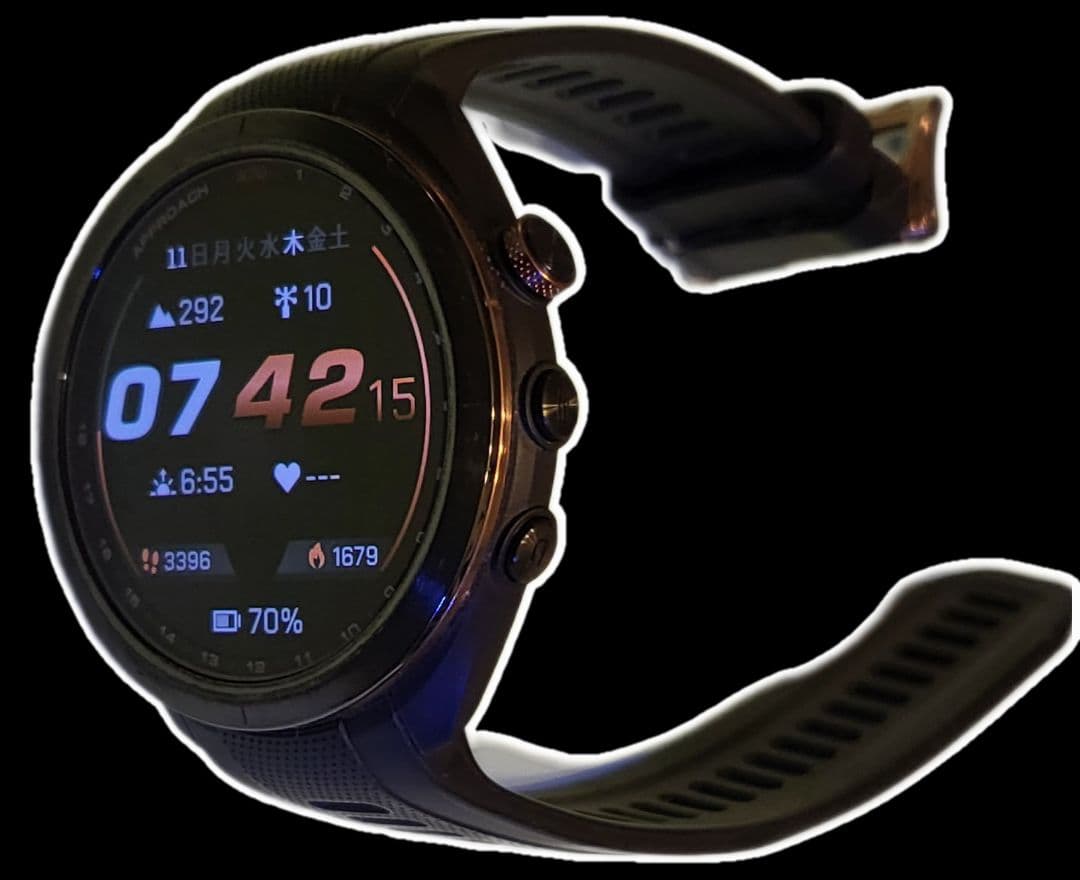 GARMIN Approach S70 47mm GPSゴルフスマートウォッチ