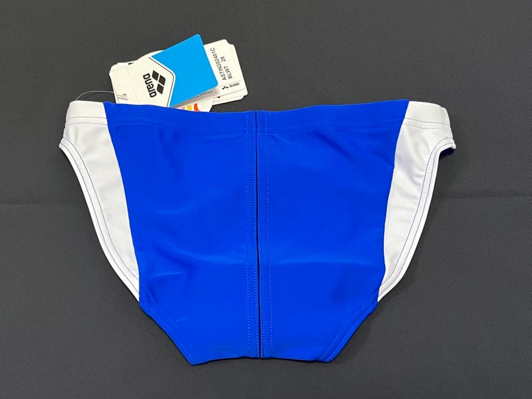 新品 arena 水着 青x白 28