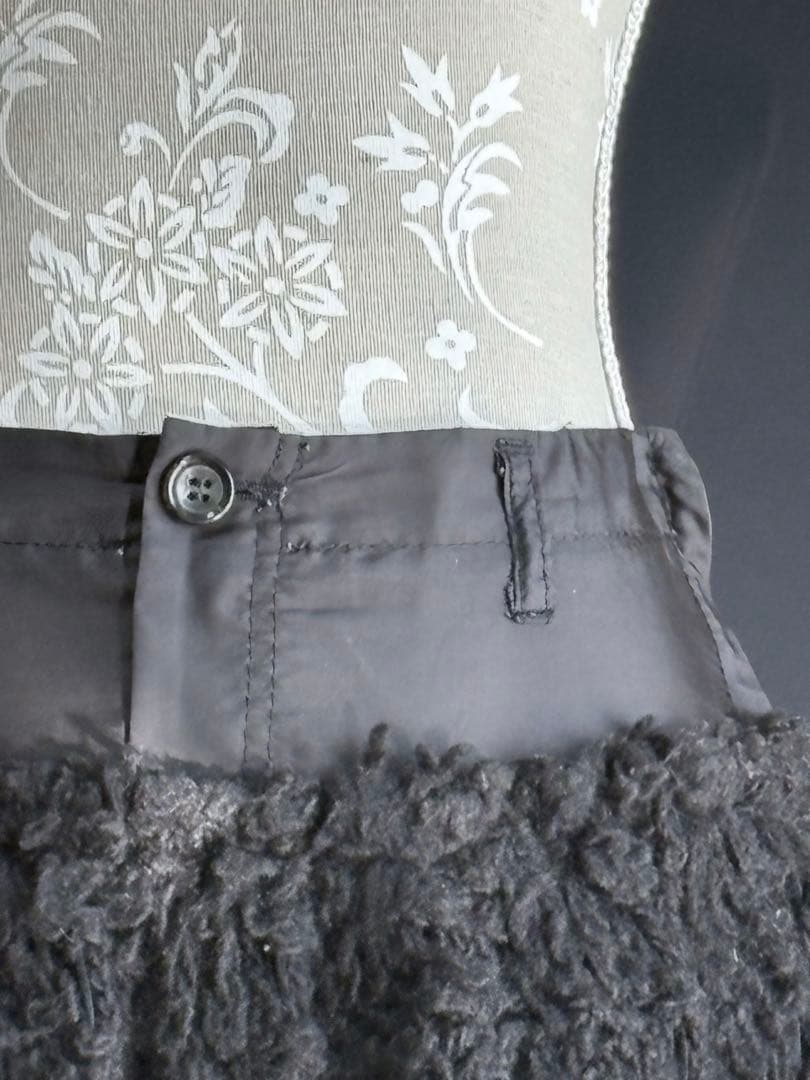 【希少美品】コムデギャルソン ウール仕立てスカートS(日本M)ネイビー(濃紺)