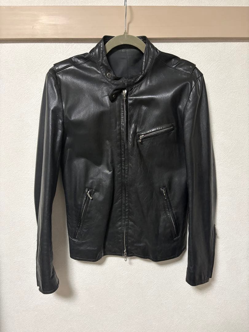 LITHIUM HOMME リチウムオム シングルレザーライダース　46