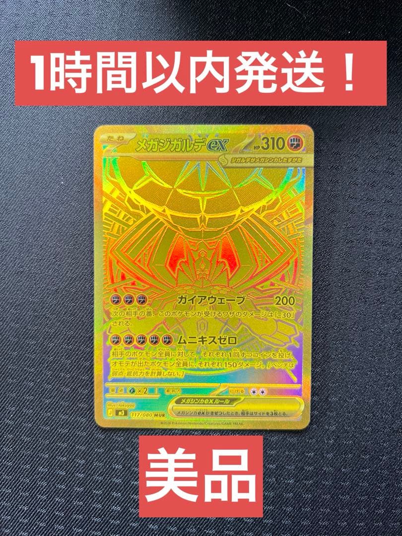 【1時間以内発送】メガジガルデex MUR【美品】