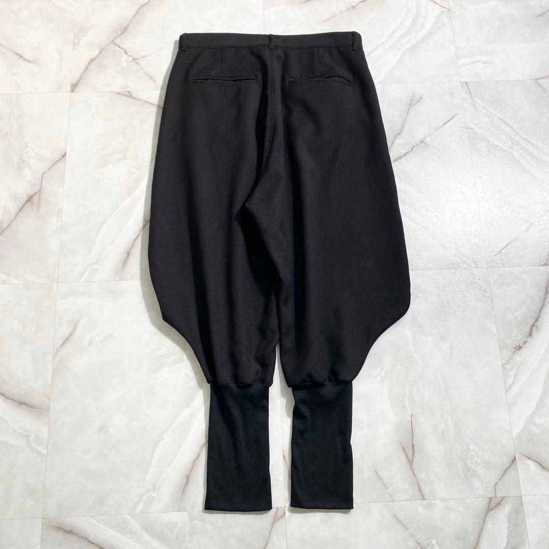 A17243 美品 グラム 変形サルエルパンツ ボンタン型 ブラック 3