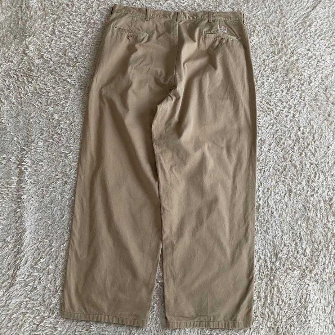 80s/美品/W40 ポロラルフローレン USA製 初期タグ チノパン 2タック