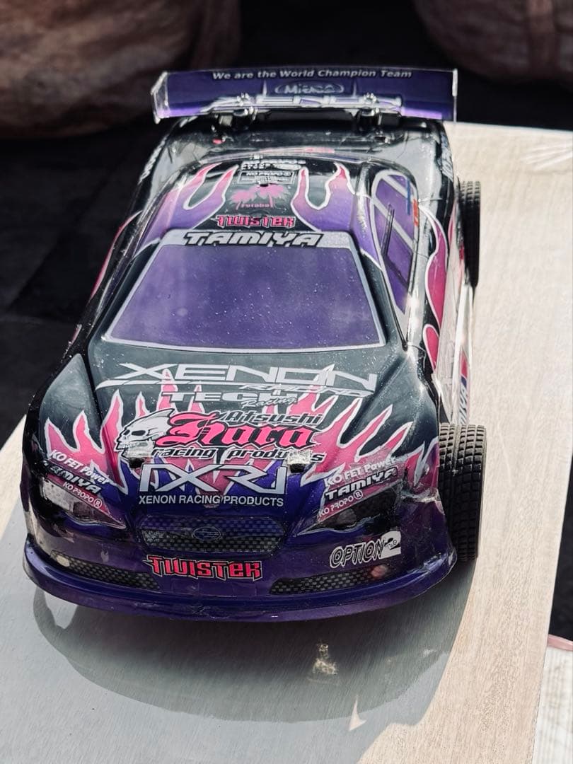 Tamiya TT-02 ドリフトカー 黒紫ピンク