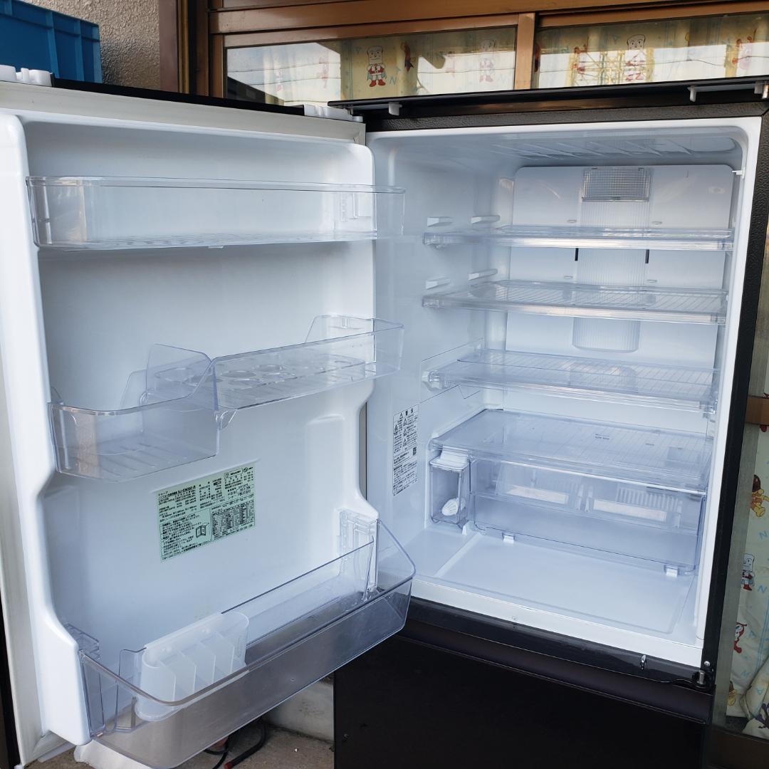 シャープ 3ドア冷蔵庫 SJ-GW35F-R どっちでもドア プラズマクラスター