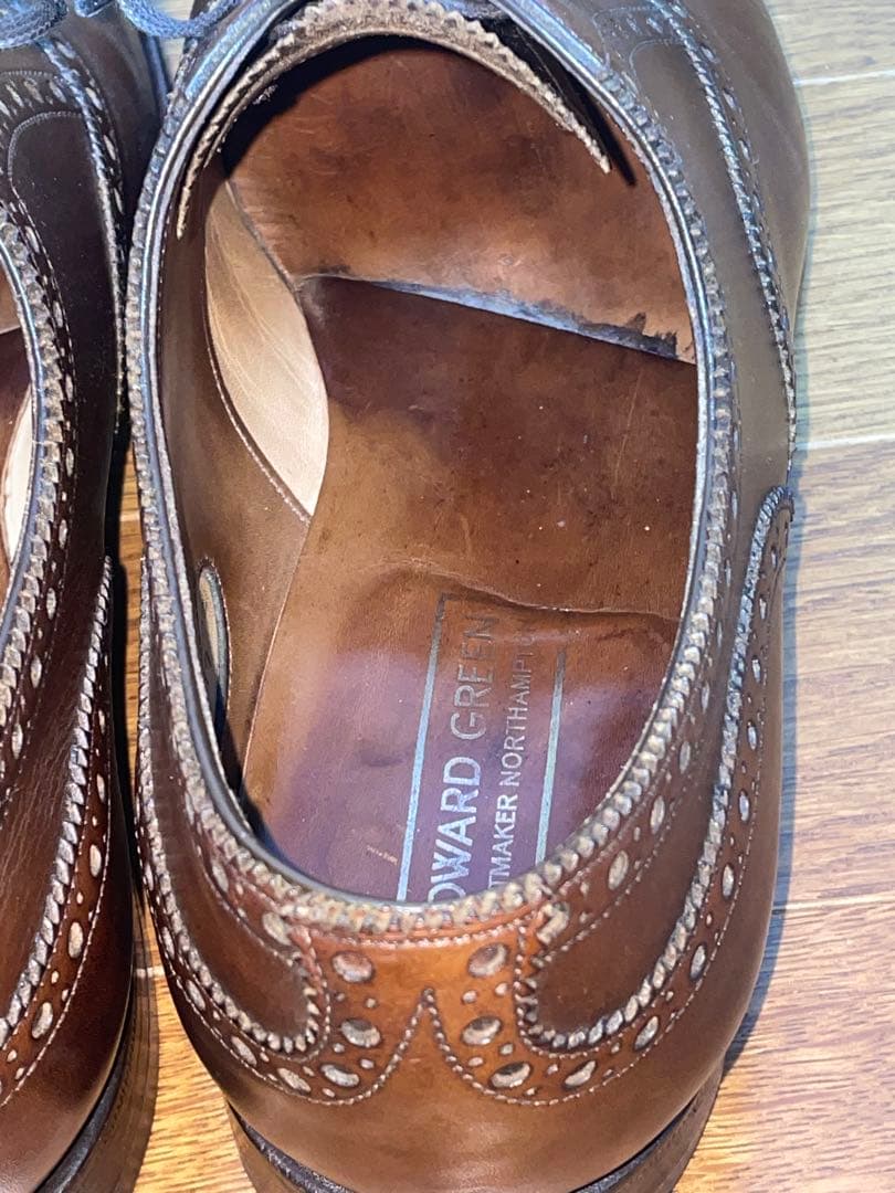 【美品】エドワードグリーン 金枠旧ロゴ ガドガン 5.5E 202ラスト