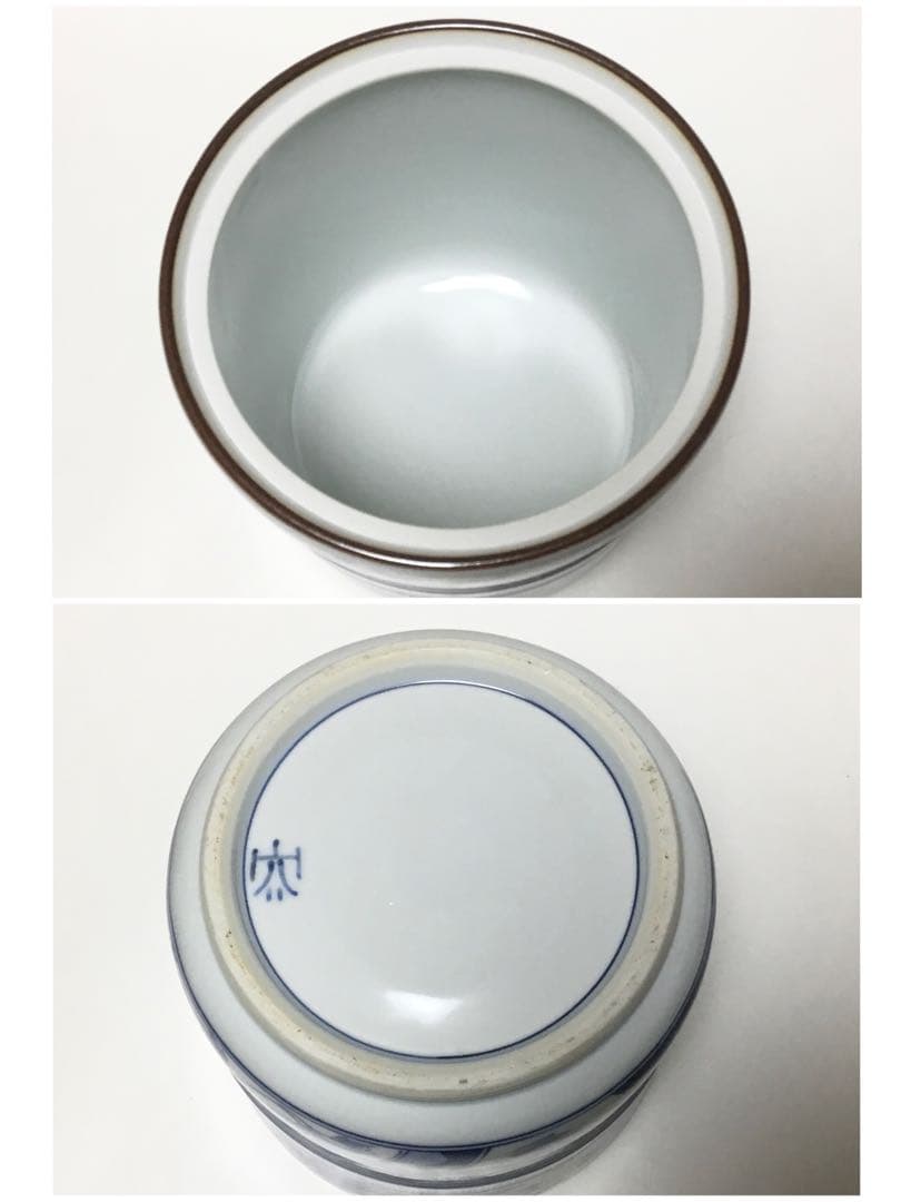 染付皆具 手塚央 茶道具 古物品 木箱入