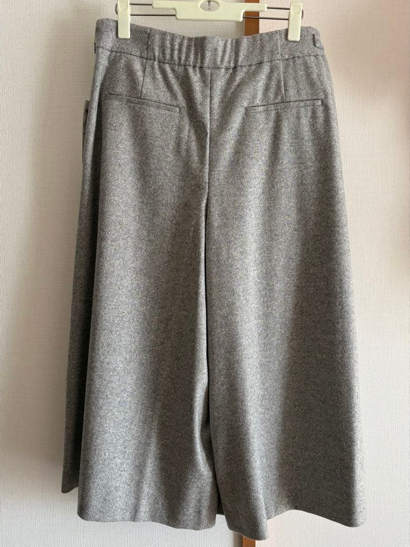 新品 23区L シルクネップツイードガウチョパンツ