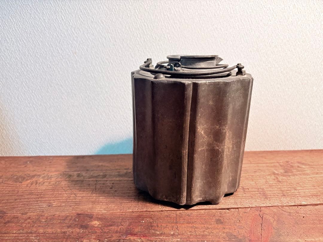 時代酒器 骨董 古玩 酒燗器 二重 ちろり 燗銅壷 熱燗器 酒沸 野燗炉